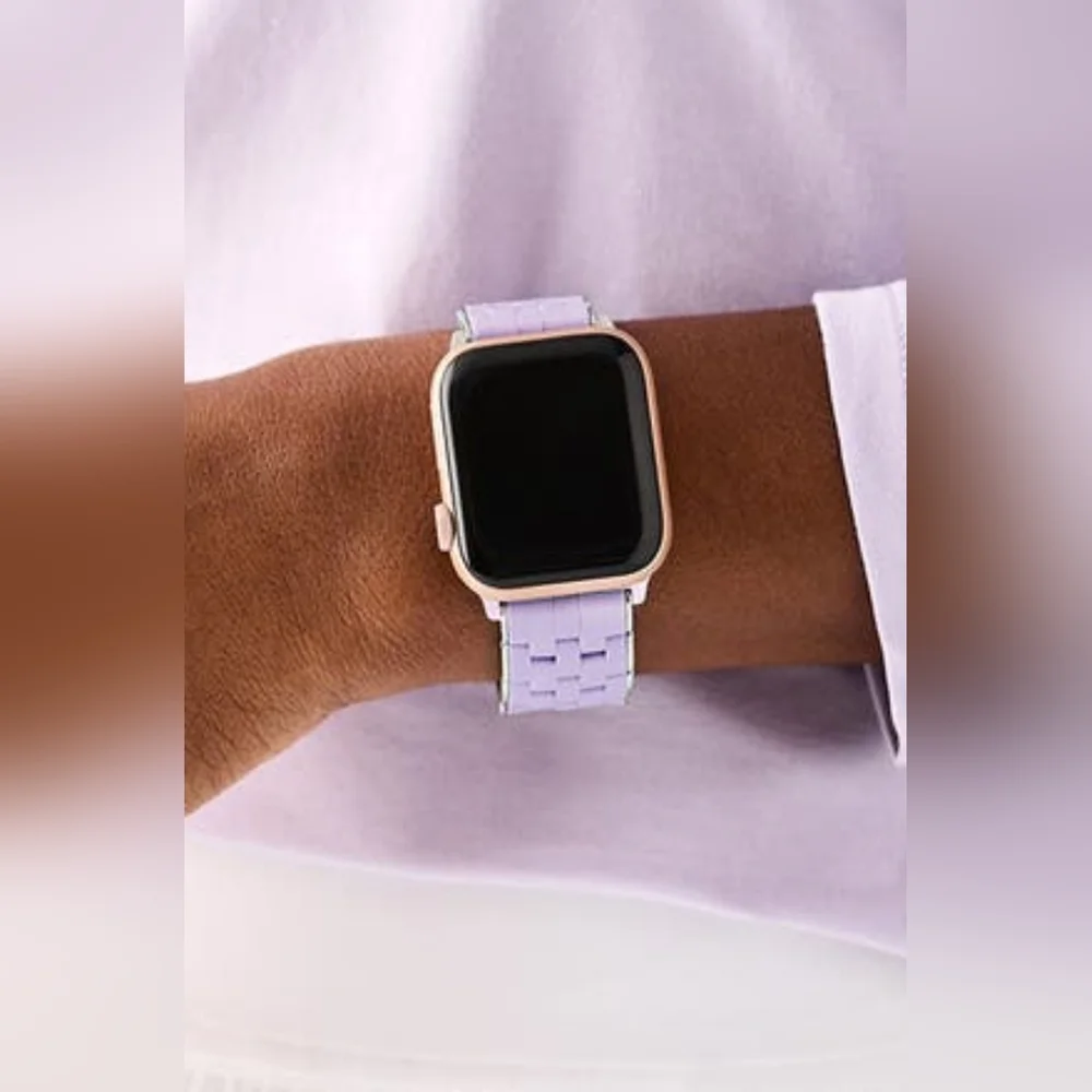 Michele Lilac Silicone Apple Watch Band. New, Not Original Box.#33